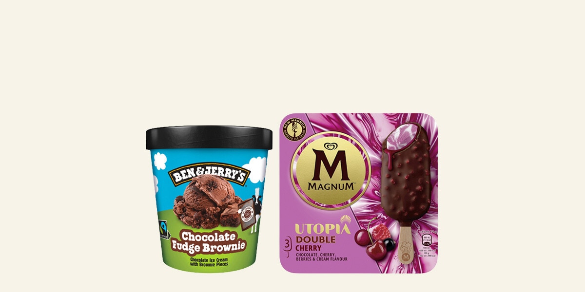Helados Ben&Jerry y Magnum
