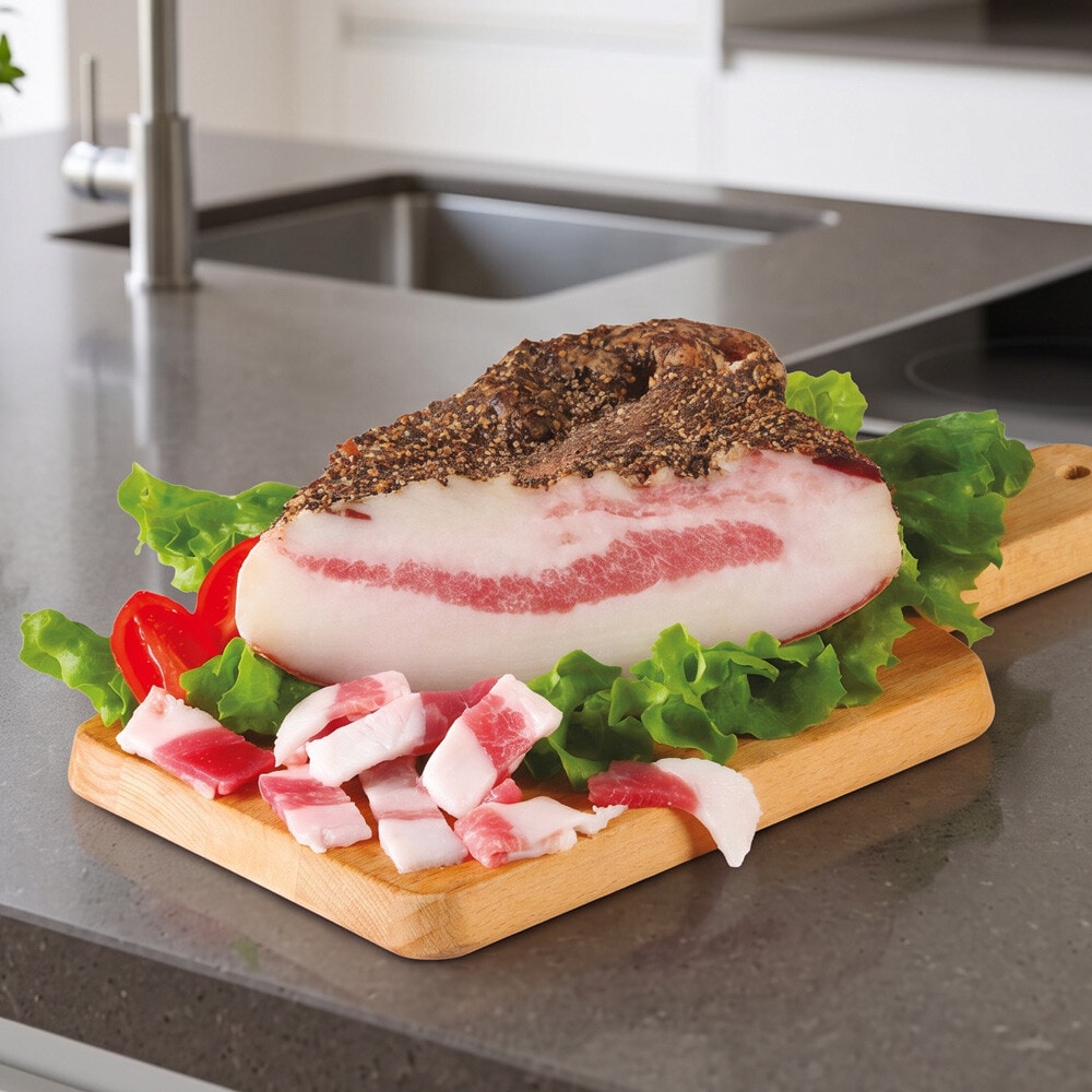 Guanciale al corte