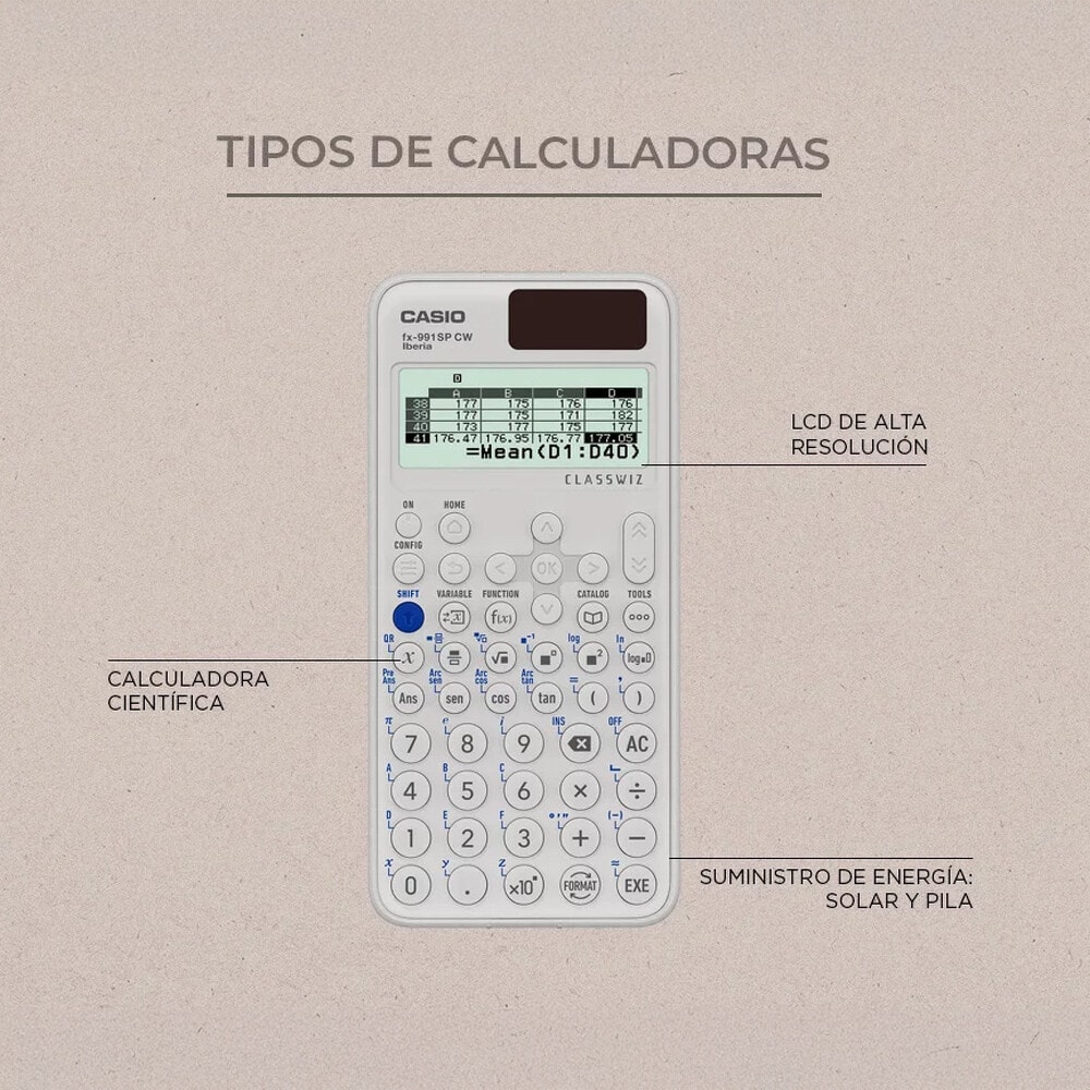 Qué tipos de calculadoras existen y cuál necesitas
