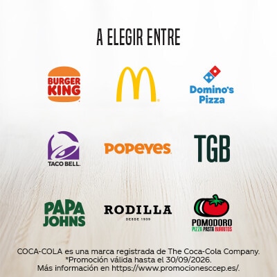 Consigue 2 Menús gratis