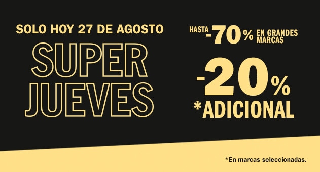 SuperJueves -20% adicional