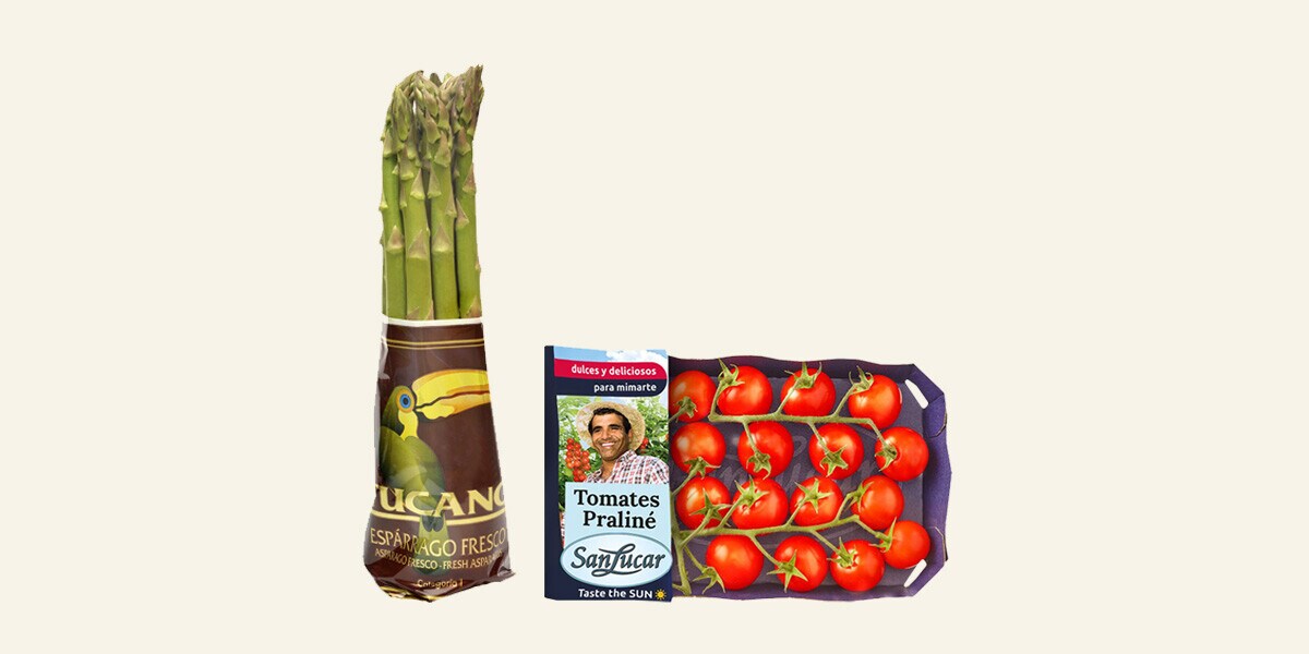  Espárragos verdes o tomate cherry Multimarca