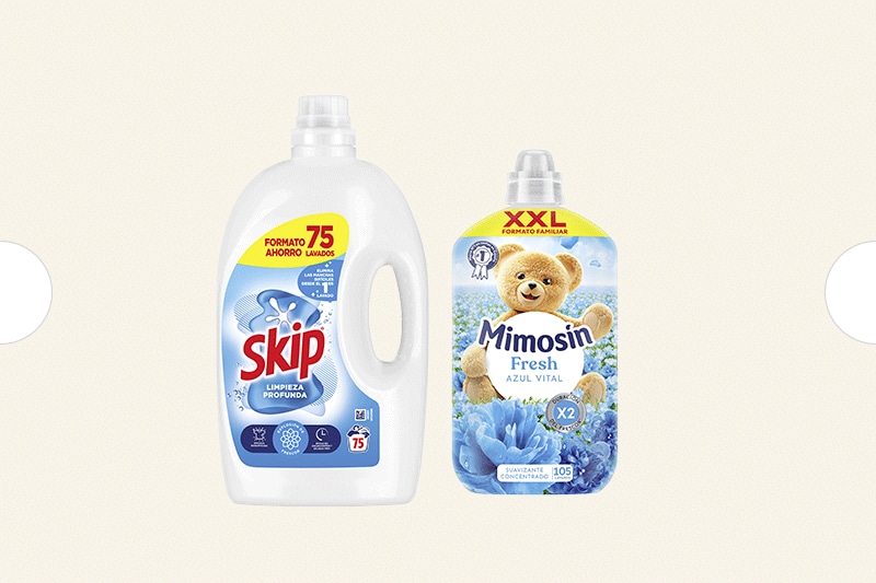 7€ de descuento por compras superiores a 18€ en selección de detergentes Skip y suavizantes Mimosin. Introduce código LAVADODTO al finalizar tu pedido. Exclusivo Online