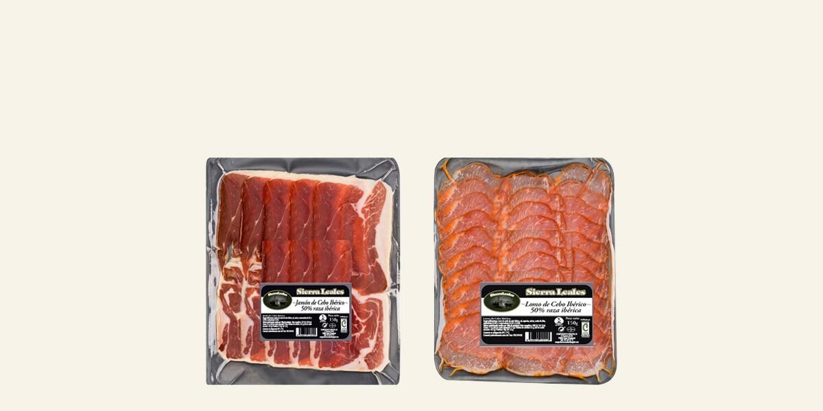 Loncheados de cebo ibéricos 50% raza ibérica Sierra Leales