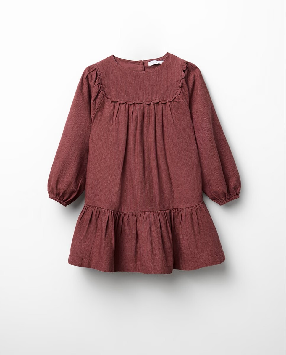 Imagem 0 de Vestido Dobby com Fantasia