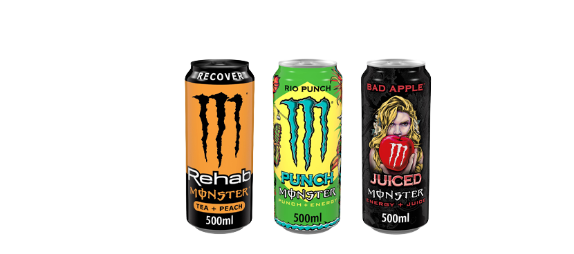 MONSTER Bebida energ‚tica distintos sabores lata 50 cl 
