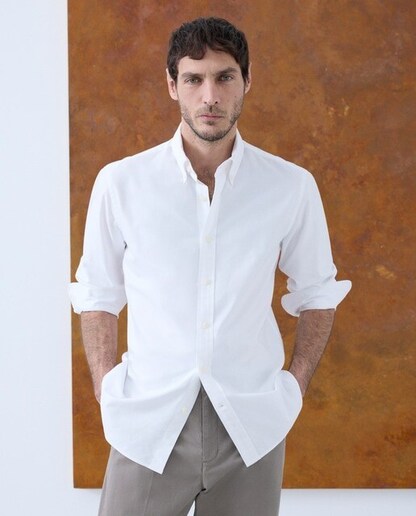 Camisa casual oxford