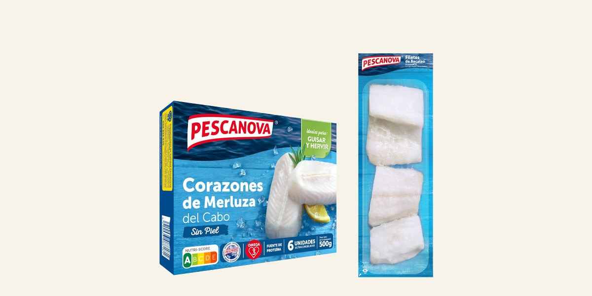 Bacalao y merluza Pescanova