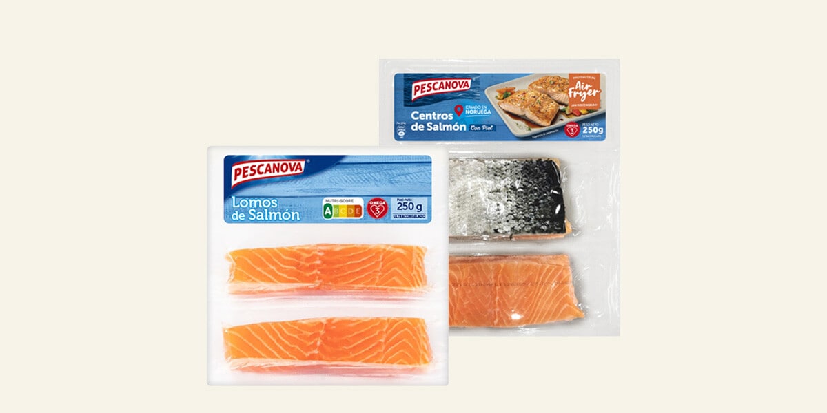 Merluza, abadejo y salmón Pescanova