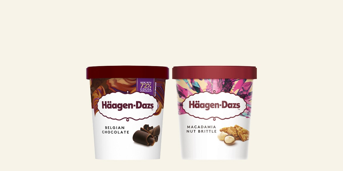 Helados en tarrina Haagen-Dazs