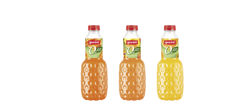GRANINI Zumos distintas frutas sin azúcar botella 1 l 