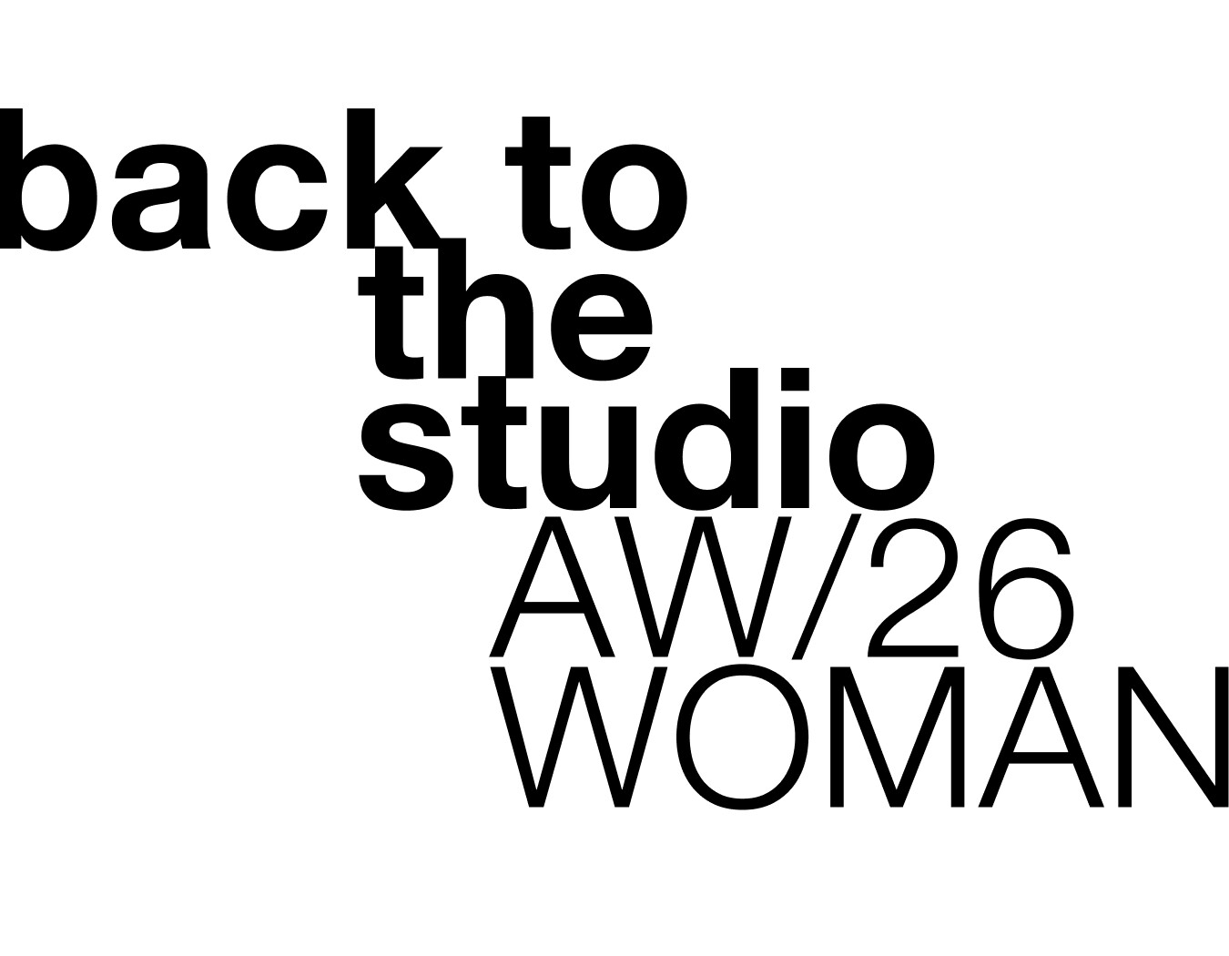 BACK TO THE STUDIO WOMAN COLLECTION