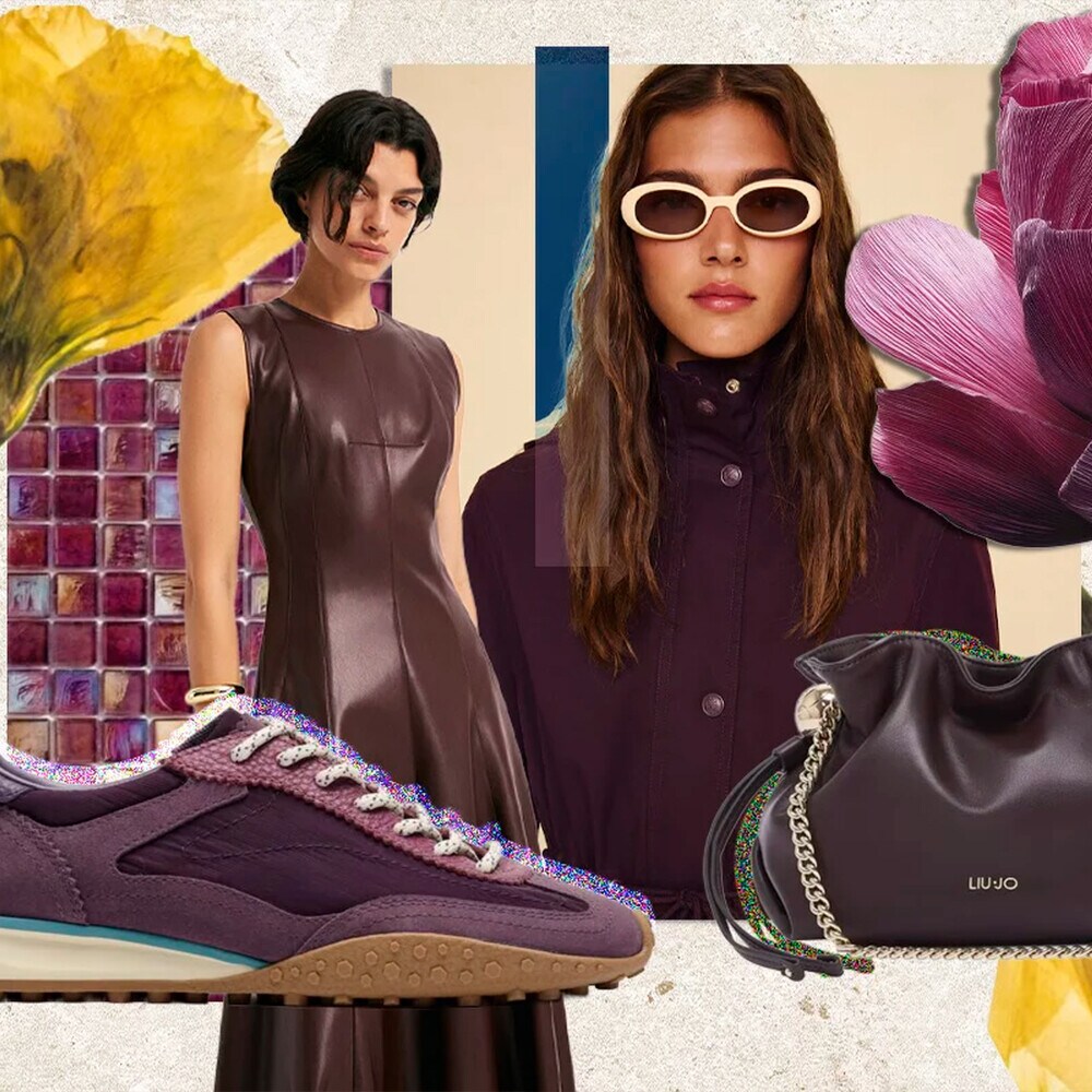 8 prendas de color berenjena