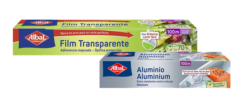 Albal Film, transparente y papel de aluminio