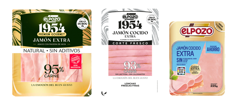 ElPozo Jamón cocido en lonchas