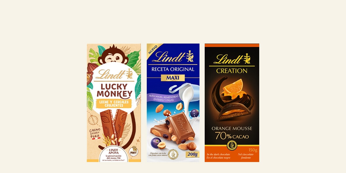 Tabletas de chocolate Lindt