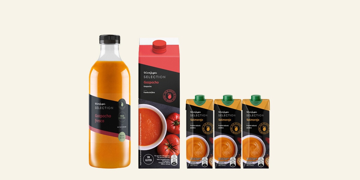 Gazpachos o salmorejos El Corte Inglés Selection