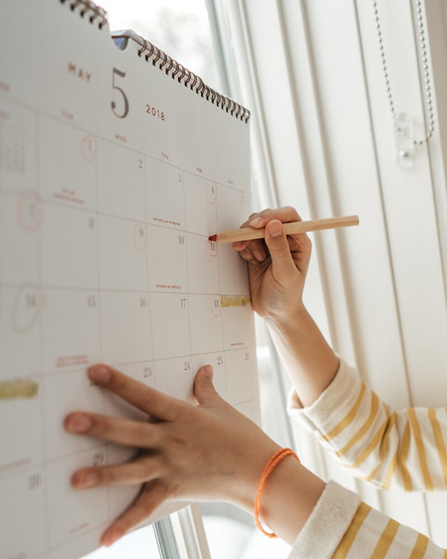Agendas e calendários