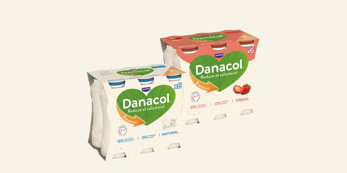 Ayuda a reducir el colesterol Danone Danacol