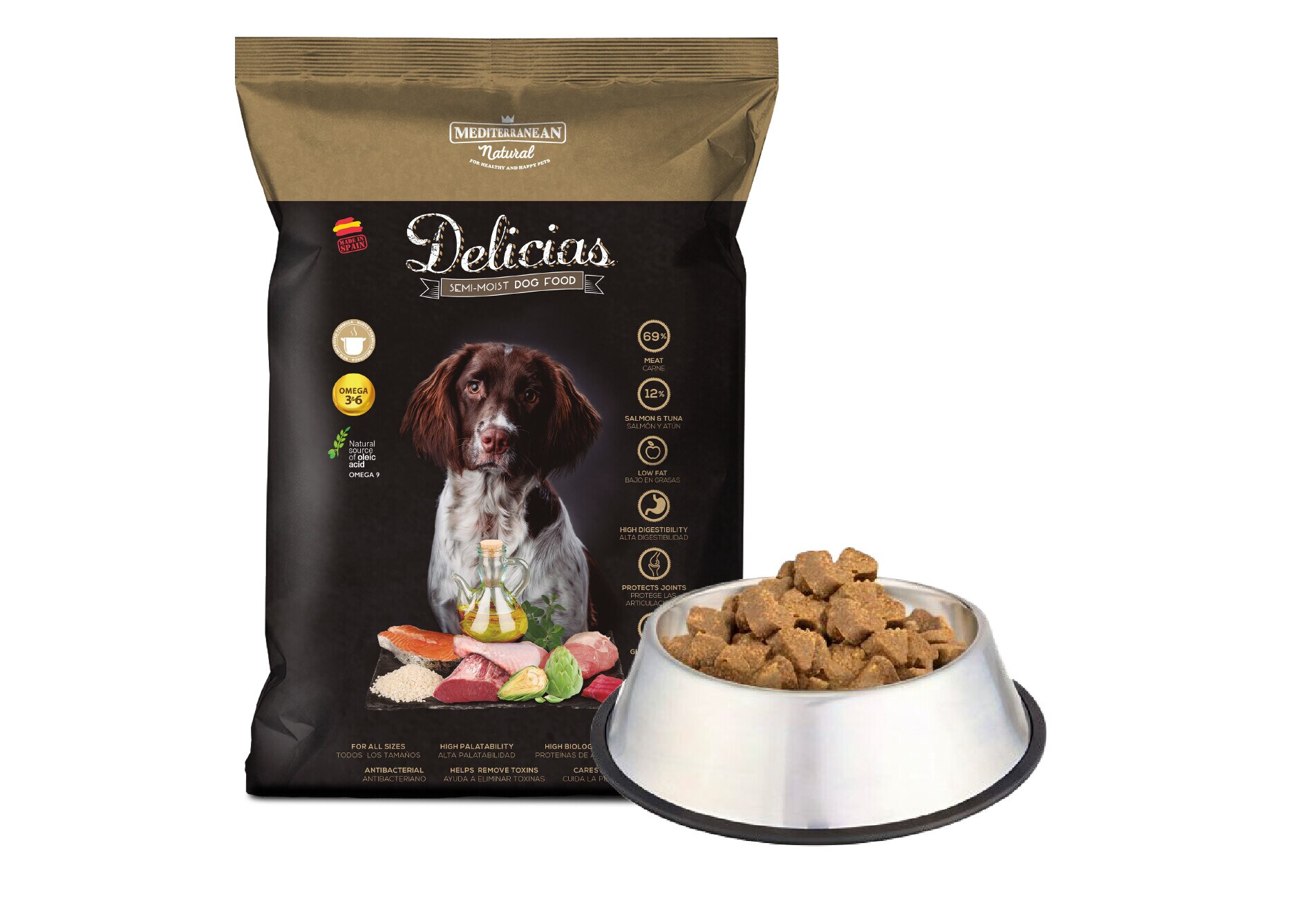 Alimento semihúmedo para perros