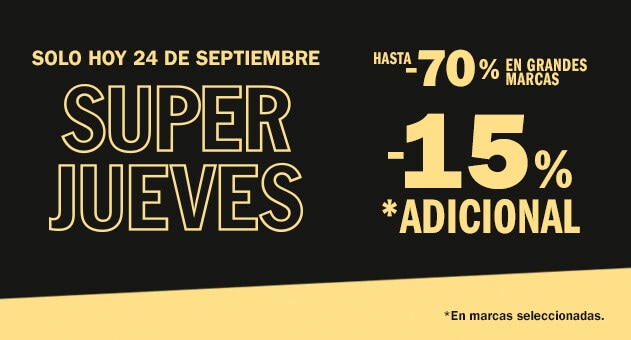 SuperJueves -15% adicional