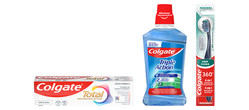 Colgate Pastas, cepillos y enjuagues bucales