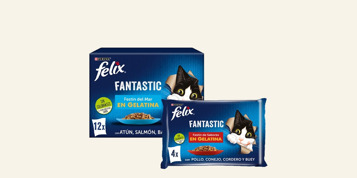 Comida húmeda para gato pack 4 y 12 uds Félix