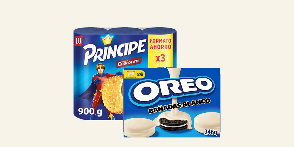 Galletas Oreo y Príncipe