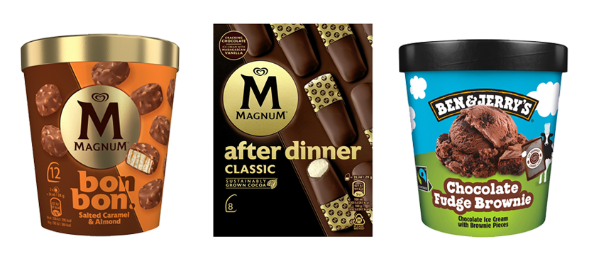 Selección de marcas Helados