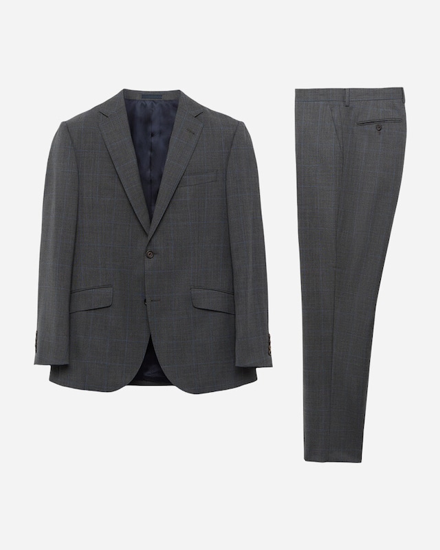 Fato Clássico Slim Fit com Quadrados Príncipe de Gales