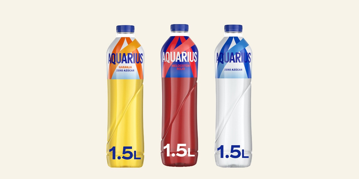 Bebida isotónica  naranja o limón Aquarius