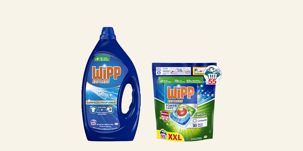 Detergente para la ropa Wipp