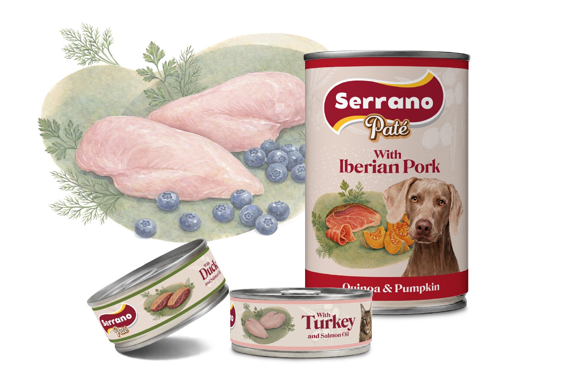 Alimento húmedo para perros y gatos
