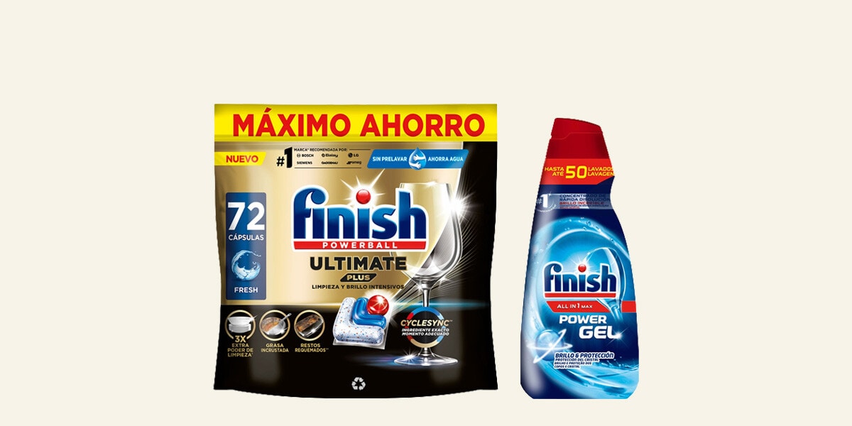Detergente para el lavavajillas Finish