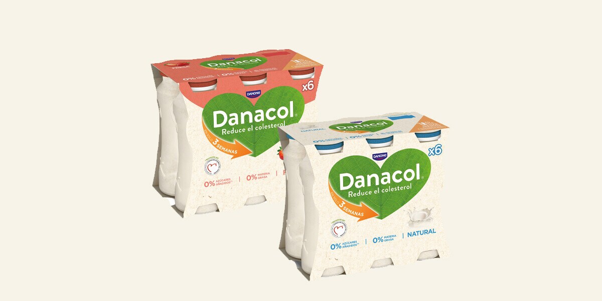 Ayuda a reducir el colesterol Danone Danacol