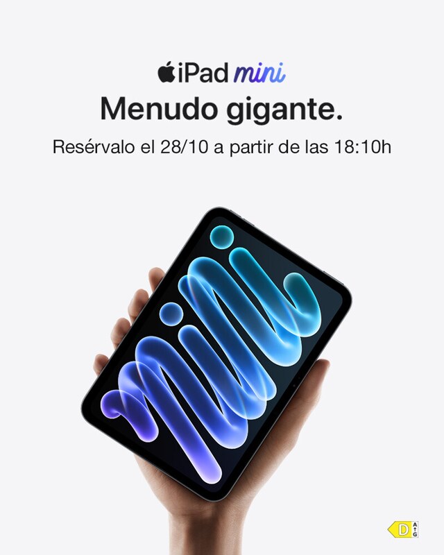 iPad Mini. Resérvalo el 28/10 a partir de las 18:10h  