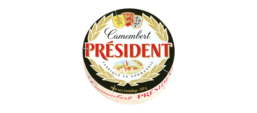 President Queso francés camembert de vaca elaborado con leche pasteurizada