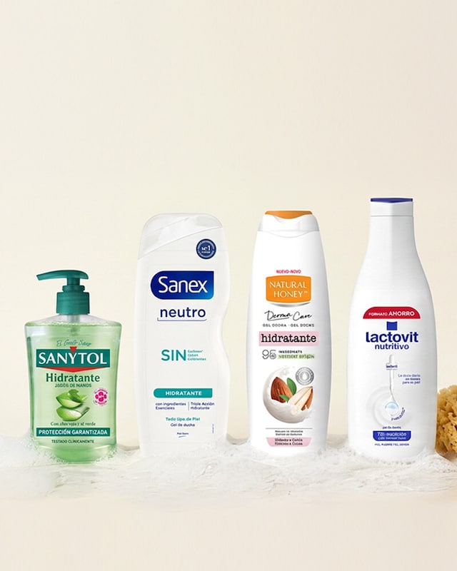 3x2 en geles de baño y jabón de manos