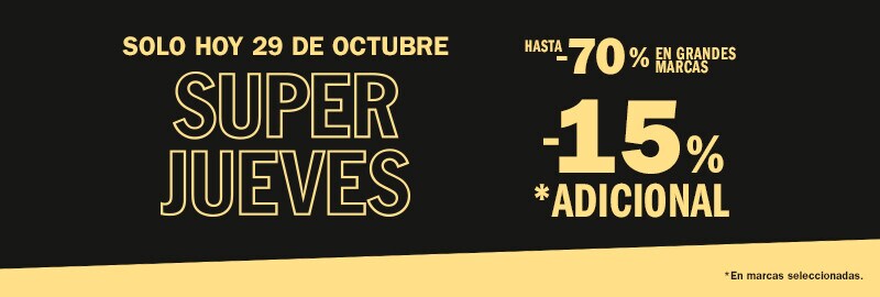 Superjueves -15% adicional