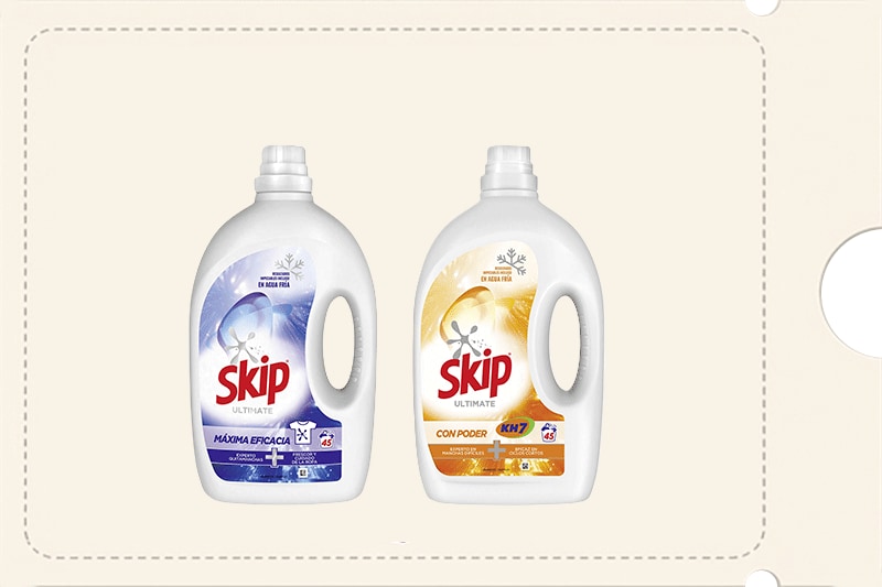 8€ de descuento por compras superiores a 20€ en selección de detergentes Skip ultimate y ciclos cortos. Introduce código SKIPDTO al finalizar tu pedido. Exclusivo Online