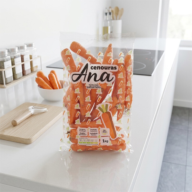 Saco Cenoura embalagem| 1 kg