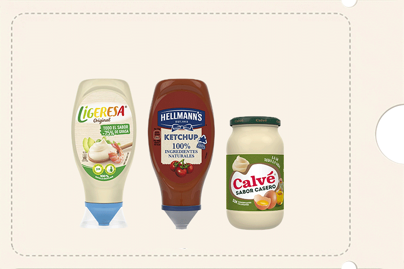 4€ de descuento por compras superiores a 10€ en salsas Ligeresa, Calvé y Hellmanns. Introduce código SALSASDTO al finalizar tu pedido. Exclusivo Online