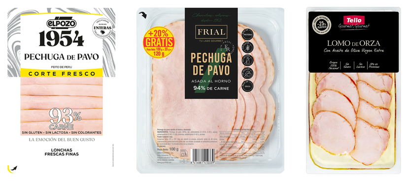 ElPozo, Frial y Tello Pavo y jamón cocidos