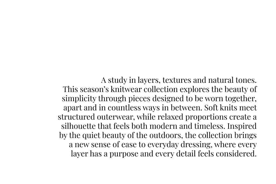 THE KNIT EDIT | WOMAN AW26