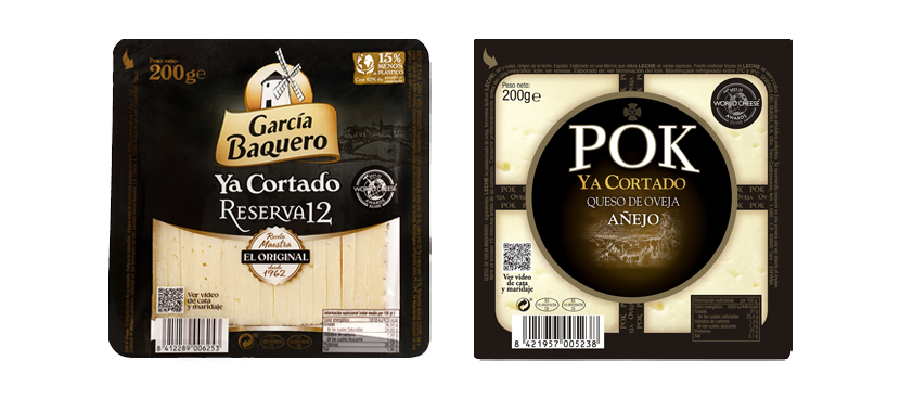 García Baquero y POK Quesos envasados diversos