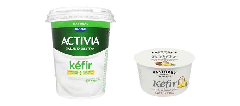 Danone Activia y Pastoret Kéfir natural y sabores