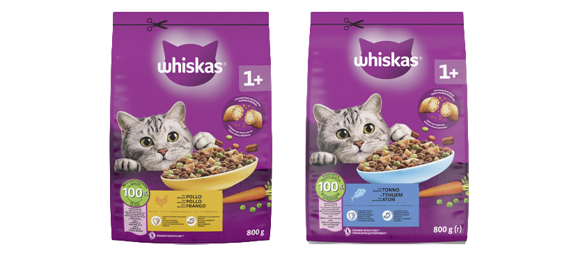Whiskas Comida para gato seca, humeda y snacks