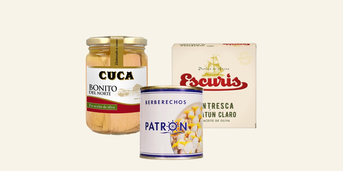 Conservas de pescado Cuca, Patrón y Escuris