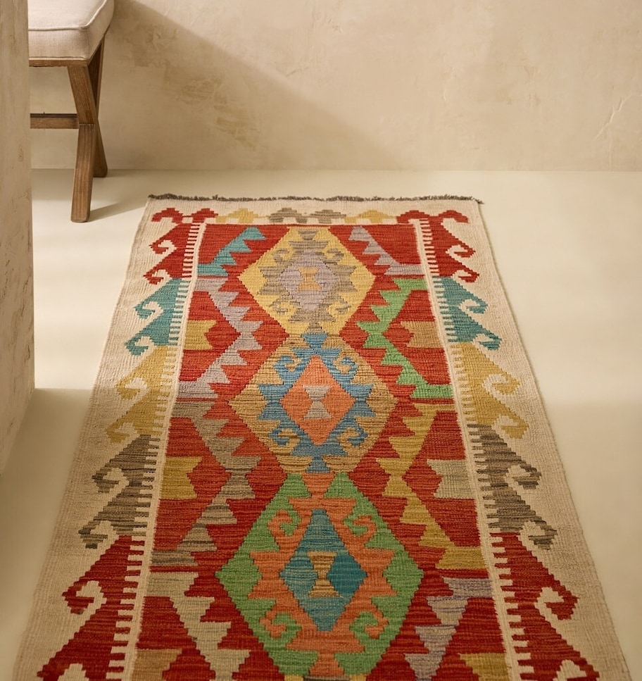Tapete de Corredor Kilim Smyrna