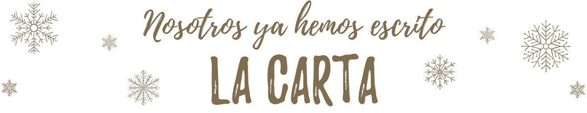 Nosotros ya hemos escrito la carta